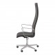 Arne Jacobsen High Oxford office chair with original black leather