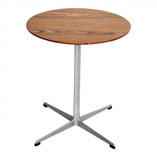 Arne Jacobsen Circular Café table of rosewood Ø: 60 cm