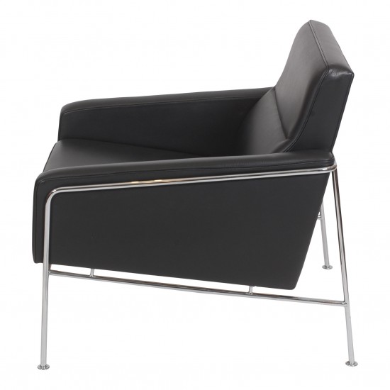 Arne Jacobsen Lufthavnsstol i sort original læder