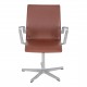 Arne Jacobsen Oxford chair with mokka classic leather