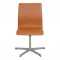 Arne Jacobsen Oxford stol nybetrukket i cognac classic læder
