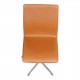 Arne Jacobsen Oxford chair reupholstered with cognac classic leather