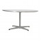 Arne Jacobsen white coffee table 90 cm