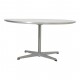 Arne Jacobsen white coffee table 90 cm