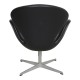 Arne Jacobsen Swan Chair in original black leather