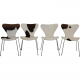 Set of four Arne Jacobsen Seven chairs in cow Hide
