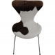Set of four Arne Jacobsen Seven chairs in cow Hide