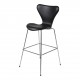 Arne Jacobsen syver barstol 3197/3187 nypolstret i læder