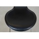 Arne Jacobsen barstol forsidepolstret i sort læder