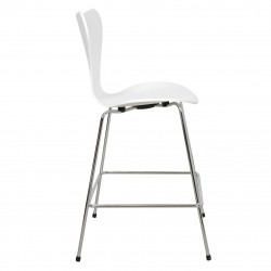 Arne Jacobsen Barstool 3187 white colored veneer