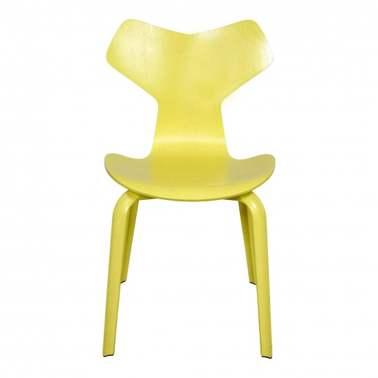 Arne Jacobsen Yellow Grand Prix chair of ash