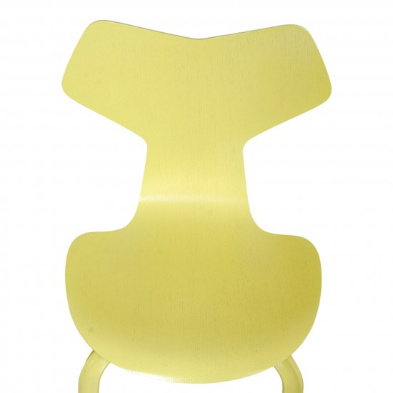 Arne Jacobsen Yellow Grand Prix chair of ash