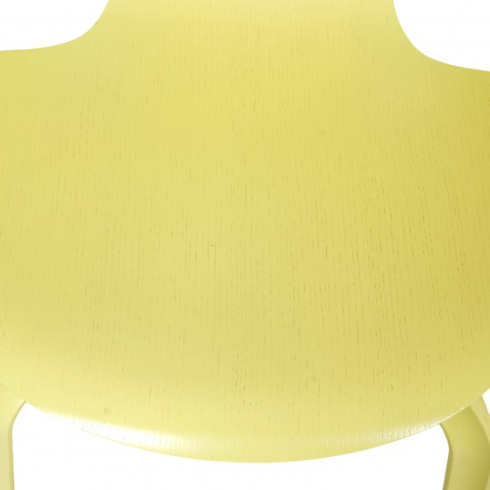 Arne Jacobsen Yellow Grand Prix chair of ash