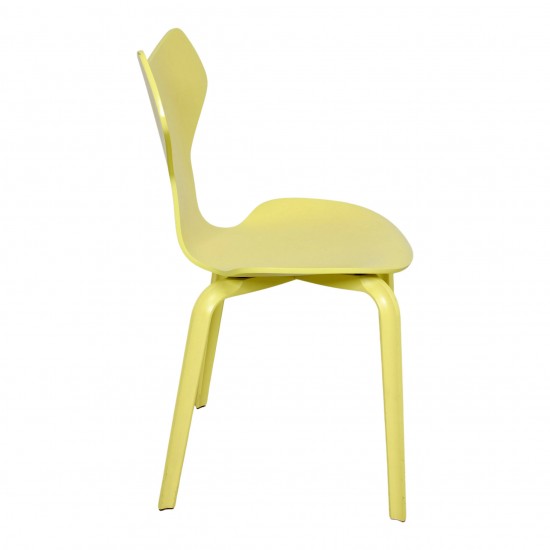 Arne Jacobsen Yellow Grand Prix chair of ash