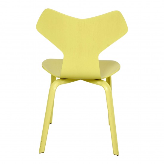 Arne Jacobsen Yellow Grand Prix chair of ash