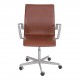 Arne Jacobsen Oxford office chair with mokka classic leather