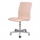 Arne Jacobsen Oxford office chair newly upholstered with natural leather