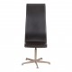 Arne Jacobsen High Oxford office chair with dark brown leather