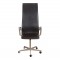 Arne Jacobsen High Oxford Office chair, dark brown leather