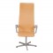 Arne Jacobsen Oxford chair with high back and 5-legged stand
