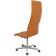 Arne Jacobsen high Oxford office chair reupholstered in Whisky colored Nevada leather