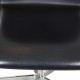 Arne Jacobsen Oxford kontorstol med mellemhøj ryg i sort originalt læder