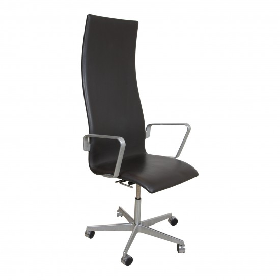 Arne Jacobsen tall Oxford office chair with armrests