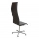 Arne Jacobsen tall Oxford office chair in original brown leather