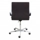 Arne Jacobsen Oxford office chair in grey fabric and chrome