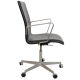 Arne Jacobsen Oxford office chair in black leather