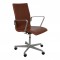 Arne Jacobsen Oxford office chair in mocha aniline leather