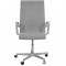 Arne Jacobsen Oxford office chair in grey hallingdal fabric
