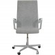 Arne Jacobsen Oxford office chair in grey hallingdal fabric