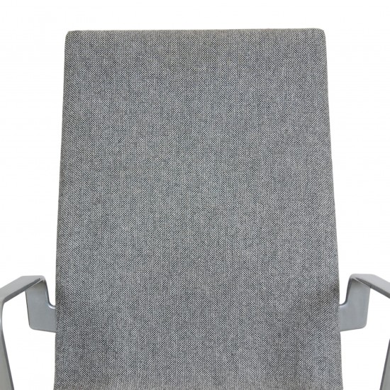 Arne Jacobsen Oxford office chair in grey hallingdal fabric