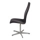 Arne Jacobsen Oxford chair with black fabric, medium high back and 5-legged stand