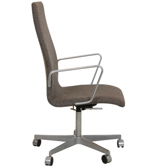 Arne Jacobsen Oxford office chair in grey hallingdal fabric