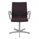 Arne Jacobsen Low oxford chair from 2008 with dark grey fabric