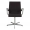 Arne Jacobsen Oxford armchair with grey fabric and chrome frame