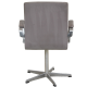 Arne Jacobse Oxford chair in grey Alcantara fabric