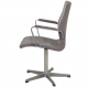 Arne Jacobse Oxford chair in grey Alcantara fabric