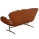 Arne Jacobsen Swan sofa in cognac aniline leather