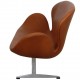 Arne Jacobsen Swan sofa in cognac aniline leather