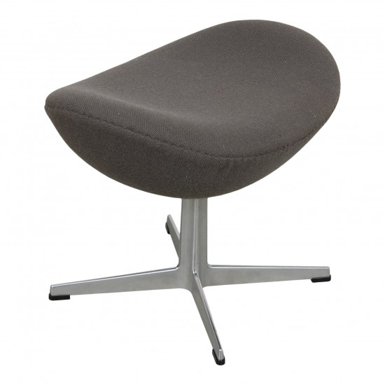 Arne Jacobsen Ottoman for the egg in less patinated Hallingdal fabric