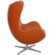 Arne Jacobsen Egg Chair in original cognac leather from 2006