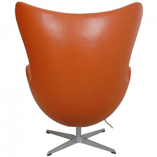 Arne Jacobsen Ægget stol i originalt cognac læder fra 2006