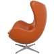 Arne Jacobsen Egg Chair in original cognac leather from 2006
