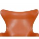 Arne Jacobsen Egg Chair in original cognac leather from 2006