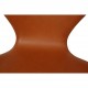 Sæt med 4 Arne Jacobsen Syver stole i cognac læder
