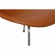 Sæt med 4 Arne Jacobsen Syver stole i cognac læder