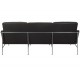 Arne Jacobsen 3.seater 3303 Sofa in patinated black aniline leather